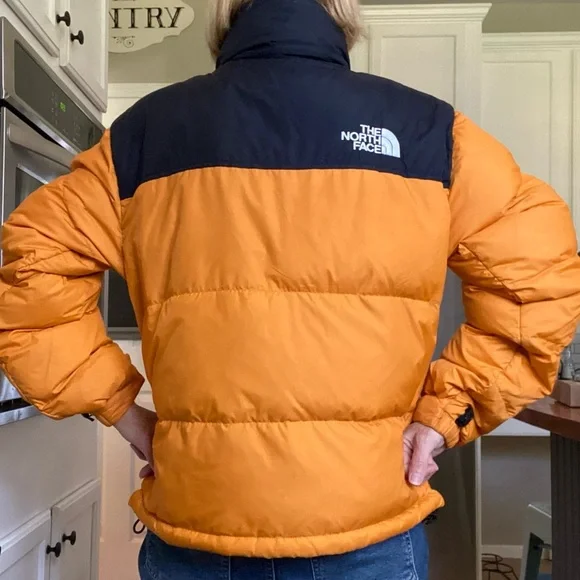 The North Face Orange and Black Puffer Jacket - Picture 7 of 11
